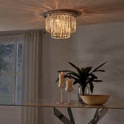 Furniturebox Uk Isabella Cut Glass Crystal Drop Ceiling Light - thumbnail 8