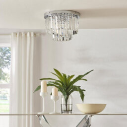 Furniturebox Uk Isabella Cut Glass Crystal Drop Ceiling Light - thumbnail 9