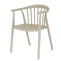 Echo Putty Grey Outdoor Dining Chair Modern Durable & Stylish - thumbnail 2