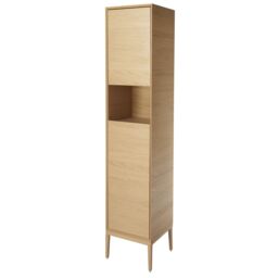 GoodHome Avela Matt Oak Effect Double Freestanding Bathroom Cabinet (H)191Cm (W)40Cm - thumbnail 5