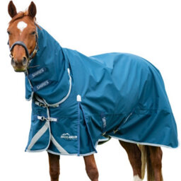 "Highlander Combo Neck 50G Horse Turnout Rug Ocean (7 5"")" - thumbnail 2