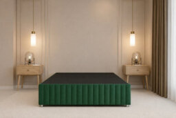 "Nexus Verona Plush Divan, Emerald, 26"" Hb + 12"" Fb, No Drawers, Open Coil Mattress, Super King" - thumbnail 4