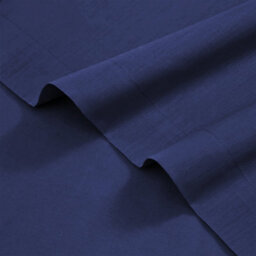Ameha 100% Egyptian Cotton Super Soft & Breathable Hotel Quality Navy Flat Sheet Double 225 X 275 Cm - thumbnail 6