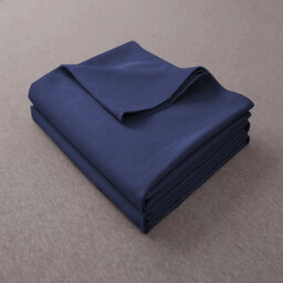 Ameha 100% Egyptian Cotton Super Soft & Breathable Hotel Quality Navy Flat Sheet Double 225 X 275 Cm - thumbnail 9