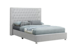 Sareer Furniture Oscar Bed, Upholstered Bed Frame With Tufted Headboard - thumbnail 3