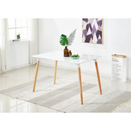Life Interiors Patchwork Halo Dining Set Includes A White Dining Table & Set Of 4 Multicolour Fabric Tub Chairs - thumbnail 3
