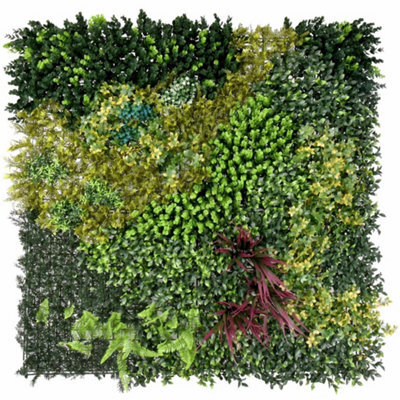 eXtreme Artificial Safari Hedge Plant Panels 1Mx1M, Indoor & Outdoor Living Wall Backdrop For Balcony, Courtyard, Wedding Pictures