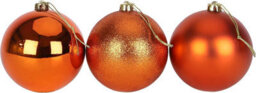 Shatchi 10Cm/6Pcs Christmas Baubles Shatterproof Rose Gold,tree Decorations - thumbnail 3