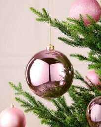 Werchristmas Pink Extra Large Shatterproof Bauble Shiny 15 Cm - thumbnail 3