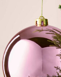 Werchristmas Pink Extra Large Shatterproof Bauble Shiny 15 Cm - thumbnail 5