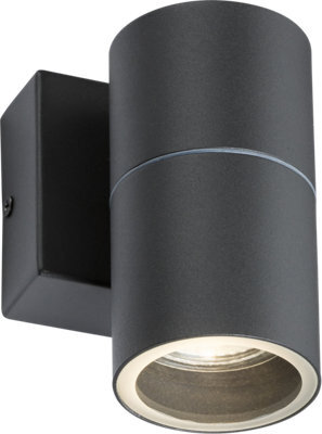 Luminosa Lighting Luminosa Knightsbridge 230V Ip54 Gu10 Fixed Single Wall Light - Anthracite - Owall01A - image 1