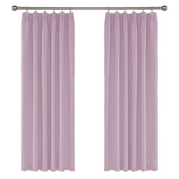 Deconovo Thermal Insulated Blackout Top Ring Curtains Energy Saving Noise Reducing Curtains 42 X 95 Inch Light Pink 2 Panels - thumbnail 1