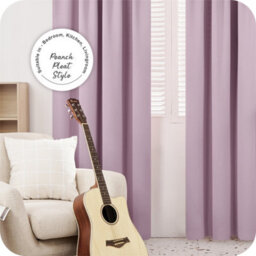 Deconovo Thermal Insulated Blackout Top Ring Curtains Energy Saving Noise Reducing Curtains 42 X 95 Inch Light Pink 2 Panels - thumbnail 2