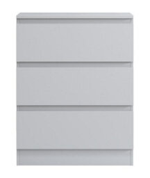 SquareBoxx Fairfield Minimalist Large Chest Of Drawers 3 Draw In Matt White - thumbnail 3