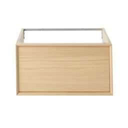 GoodHome Avela Matt Oak Effect Wall-Mounted Bathroom Vanity Unit (H) 317mm (W) 600mm - thumbnail 2