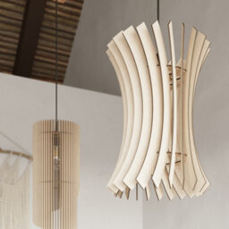 Sollux Lighting Alexia Wood Natural 1 Light Classic Pendant Ceiling Light - thumbnail 8