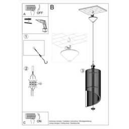 Sollux Lighting Alexia Wood Natural 1 Light Classic Pendant Ceiling Light - thumbnail 5