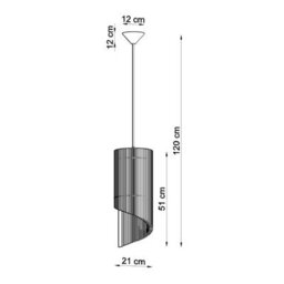 Sollux Lighting Alexia Wood Natural 1 Light Classic Pendant Ceiling Light - thumbnail 4