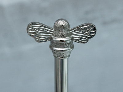 Brass Bee Toilet Roll Stand With 3 Bee Nickel - image 1