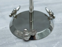 Brass Bee Toilet Roll Stand With 3 Bee Nickel - thumbnail 4