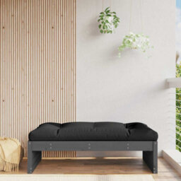 Berkfield Garden Footstool Grey 120X80 Cm Solid Wood Pine - thumbnail 1