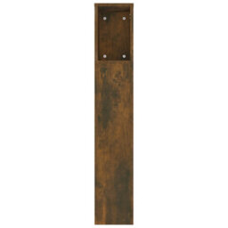 Vidaxl Headboard Cabinet Smoked Oak 180X18.5X104.5 Cm Headboard Cabinets - thumbnail 5