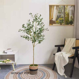 180Cm Artificial Olive Tree Branch Without Pot Modern Minimalist Fake Plant For Home And Garden Decor - thumbnail 4
