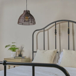 Valuelights Lobster Pot Brown Weave Basket Ceiling Lamp Shade - thumbnail 8