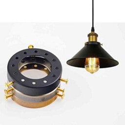5 Pack Lamp Holder Adapter Ring 50mm Fitter Screw On Shade Holder For Pendant Lighting - thumbnail 5