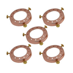5 Pack Lamp Holder Adapter Ring 50mm Fitter Screw On Shade Holder For Pendant Lighting - thumbnail 1