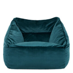 icon Natalia Velvet Adults Bean Bag Armchair, Ready Filled Large Beanbag Teal - thumbnail 4