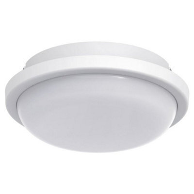 Long Life Lamps Company 15W Led Bulkhead Round Ceiling Light Flush Mounted 6500K Cool White Ip54 Cw01 - image 1