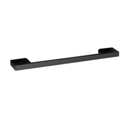 Rio 1 Drawer Wall Hung Vanity Basin Unit - 500mm - Gloss Grey Mist With Square Black D Handle (Tap Not Included) - Balterley - thumbnail 7