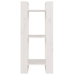 Berkfield Book Cabinet/room Divider White 41X35X91 Cm Solid Wood Pine - thumbnail 3