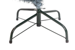 Shatchi 4Ft Artificial Flocked Slim Christmas Pencil Tree Holiday Home Decorations With Pointed Tips And Metal Stand - thumbnail 7