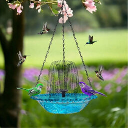 Solar Powered Bird Bath Feeder Tray Fountain For Outdoor Garden Patio - thumbnail 3