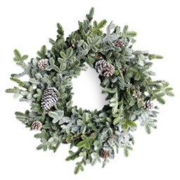 Shatchi Cypress Pine Wreath 80Cm Pe Material Real-Touch Wreath For Door Décor