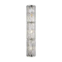 Luminosa Lighting Luminosa Maytoni Facet Classic 3 Light Wall Lamp Chrome E14 - thumbnail 3