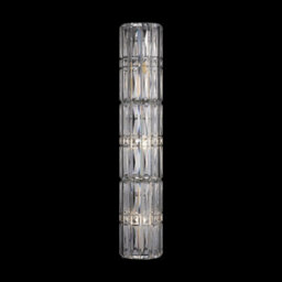 Luminosa Lighting Luminosa Maytoni Facet Classic 3 Light Wall Lamp Chrome E14 - thumbnail 2