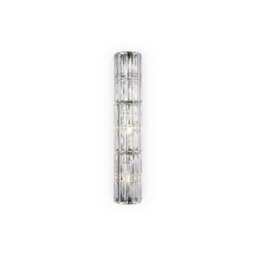 Luminosa Lighting Luminosa Maytoni Facet Classic 3 Light Wall Lamp Chrome E14 - thumbnail 1
