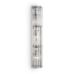 Luminosa Lighting Luminosa Maytoni Facet Classic 3 Light Wall Lamp Chrome E14 - thumbnail 4