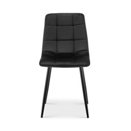 Bravich Zurich Velvet Embossed Dining Chair - Black - thumbnail 9