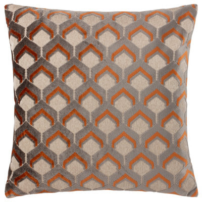 Paoletti Ledbury Velvet Jacquard Feather Rich Cushion - image 1
