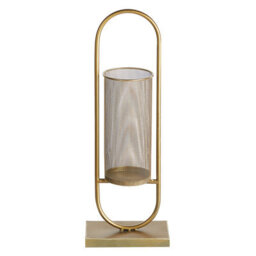 Beliani Candle Holder Bohol Metal 53 Cm Gold - thumbnail 1