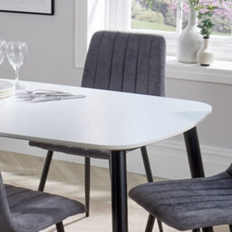 Core Products Aspen White 120Cm Rectangular Dining Table With 4 Calico Plastic Duo Design Chairs - thumbnail 6
