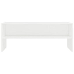 Berkfield Tv Cabinet White 100X40X40 Cm Engineered Wood - thumbnail 4