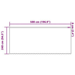 Walplus Curtains With Curtains White 500X240Cm Polyester - thumbnail 8