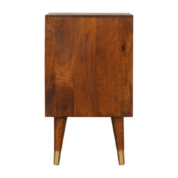 Artisan Furniture Solid Wood Manila Gold Bedside - thumbnail 9