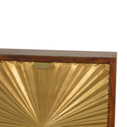 Artisan Furniture Solid Wood Manila Gold Bedside - thumbnail 5