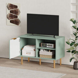 Modern Tv Stand With Drawer,small Entertainment Center,space-Saving Media Console With Cabinet,v Cabinet For Living Room, Bedroom - thumbnail 3
